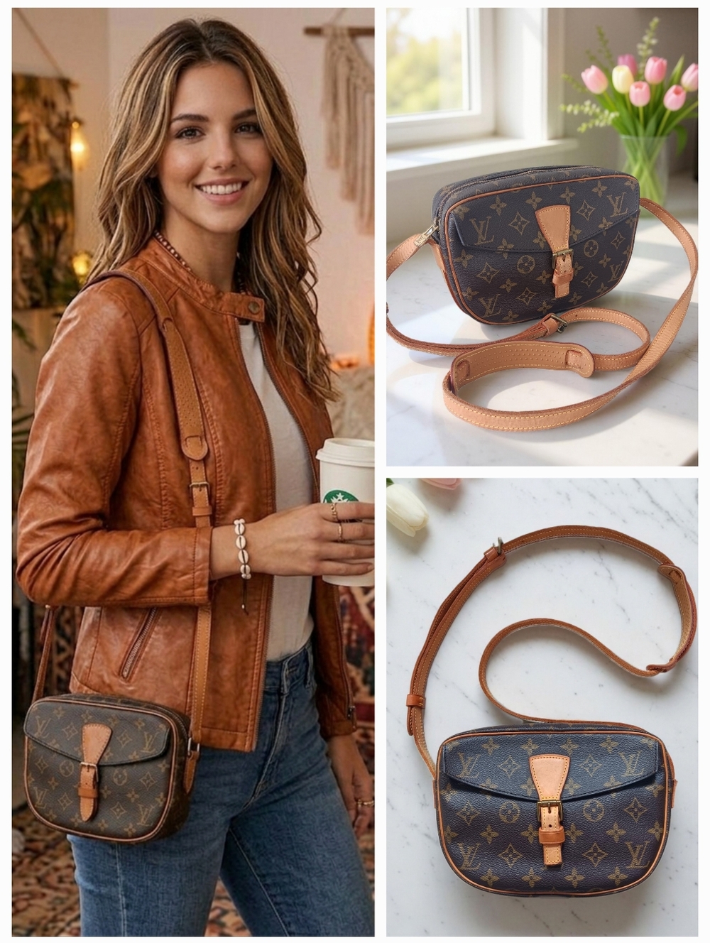 Louis Vuitton Monogram Jeune Fille PM Crossbody Vintage 1990 PRISTINE ✨️